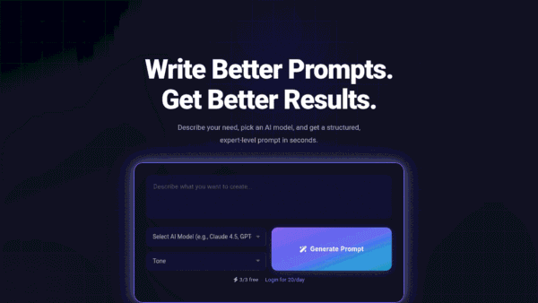 Chat Prompt Genius interface preview