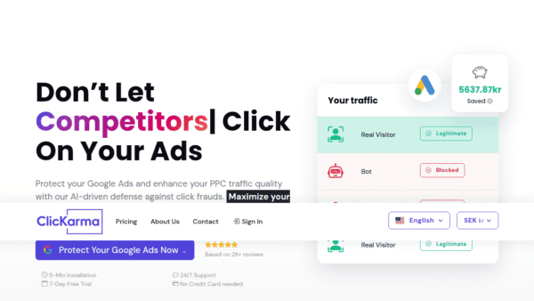 ClickKarma interface preview