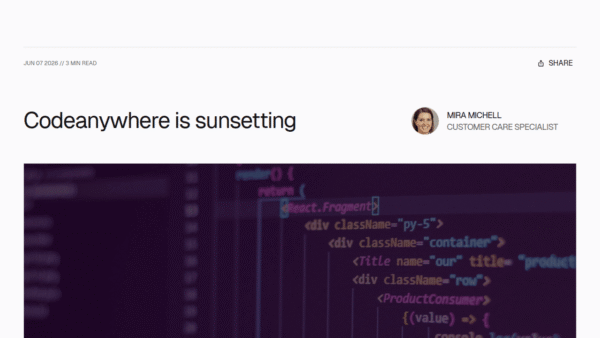 Codeanywhere interface preview