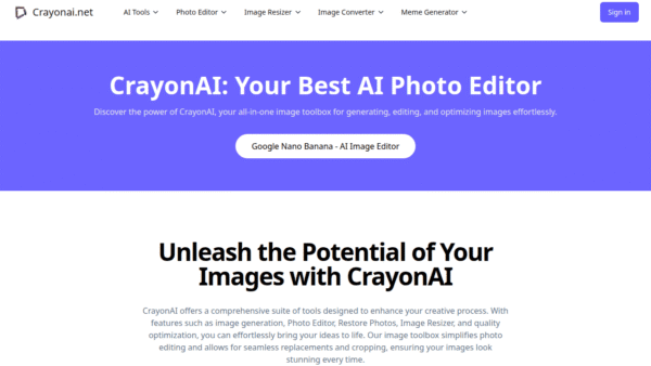 CrayonAI interface preview