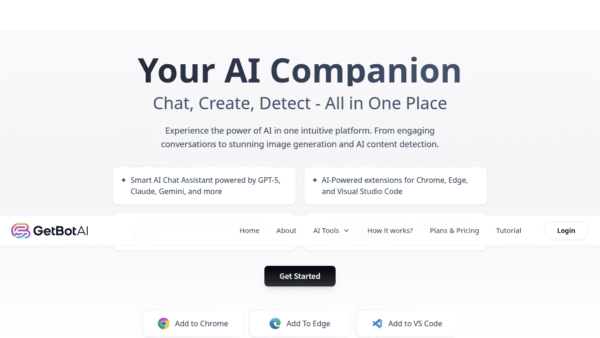 GetBotAI interface preview
