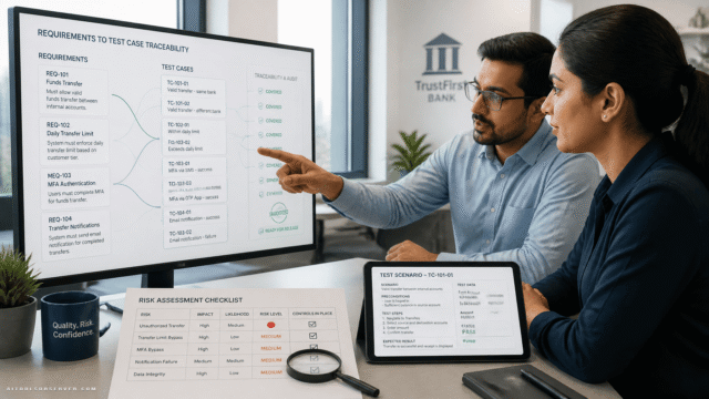 How to Evaluate AI Testing Tools in Banking: Risk, Traceability, and Release Confidence