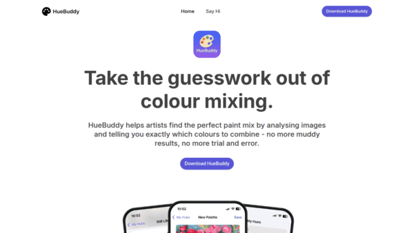 HueBuddy interface preview