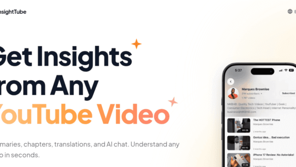 InsightTube interface preview
