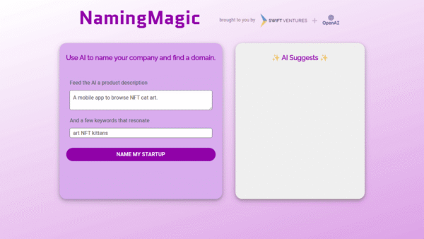 NamingMagic interface preview