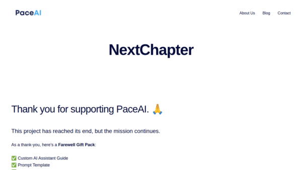 PaceAI interface preview