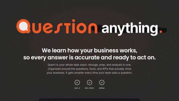 Querri interface preview