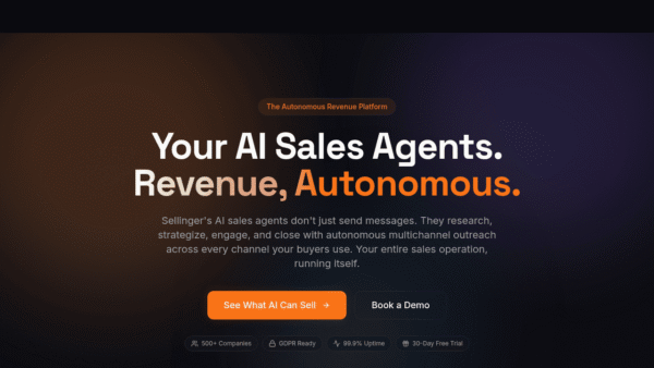 Sellinger AI interface preview