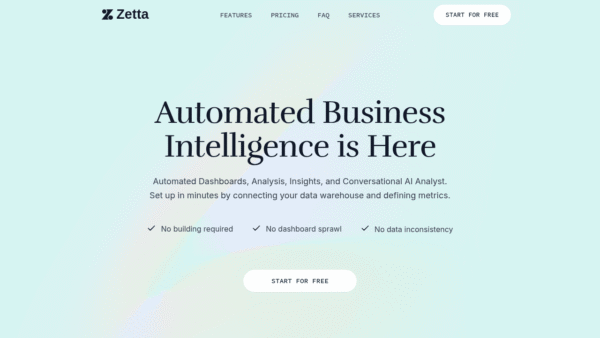 Zetta interface preview