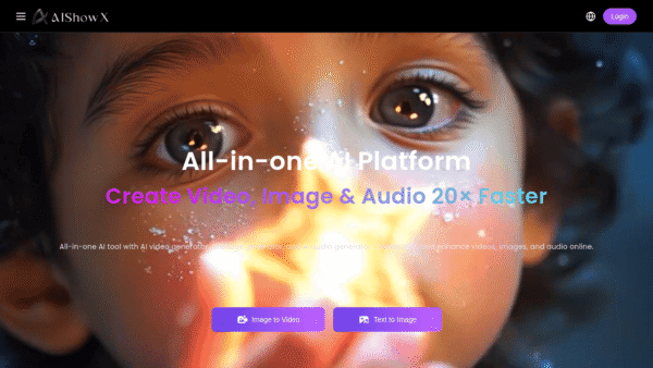AIShowX interface preview