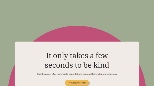 Dear Ai interface preview