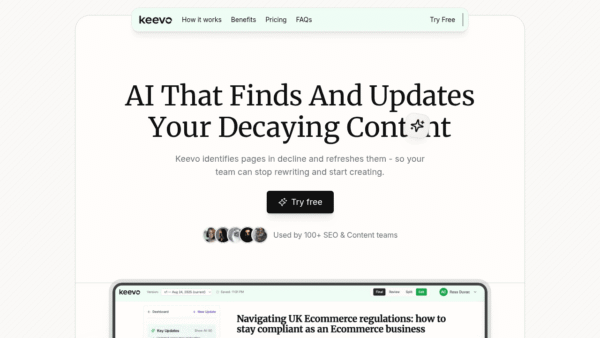 Keevo interface preview