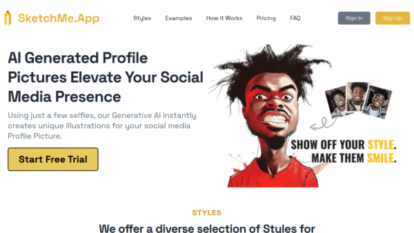 SketchMe.App interface preview