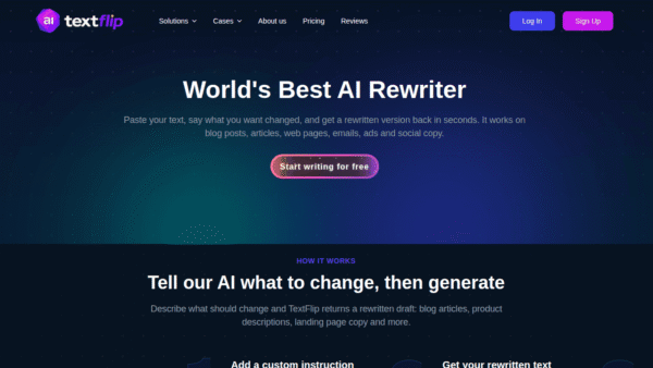 TextFlip.ai interface preview
